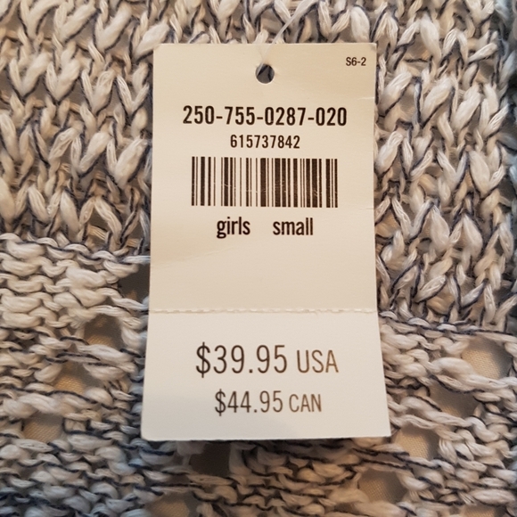 Abercrombie girls size 10 or small knit sleeveless sweater gray shades - Picture 2 of 4